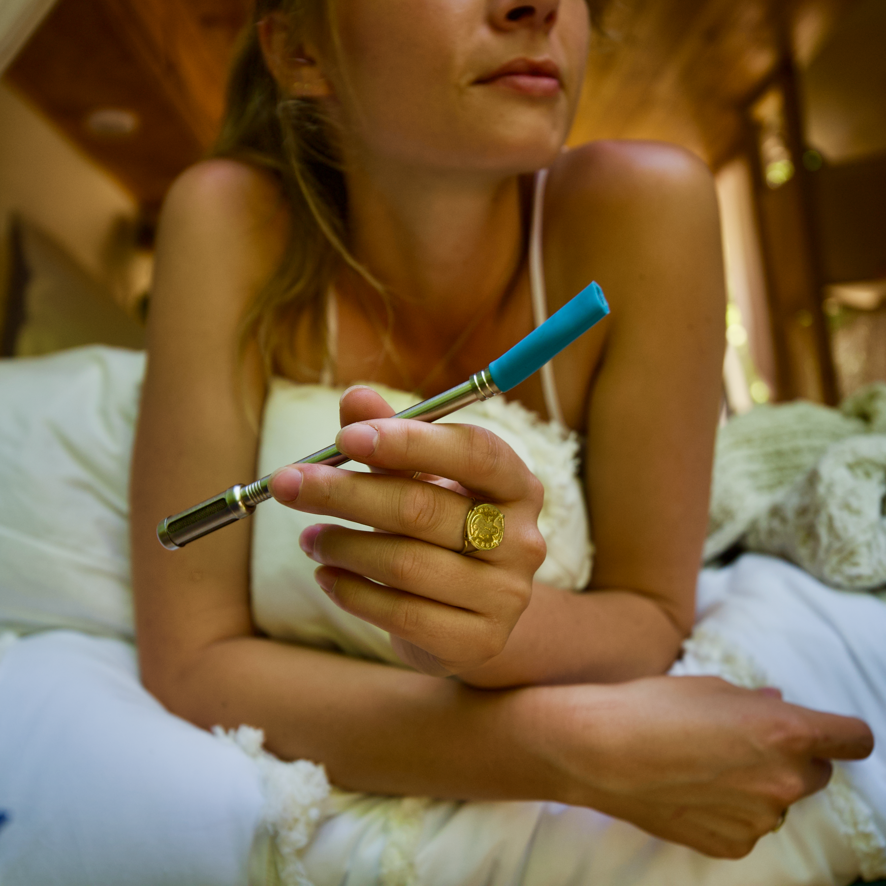 Single serve reusable straw is the most compact and portable brewing method